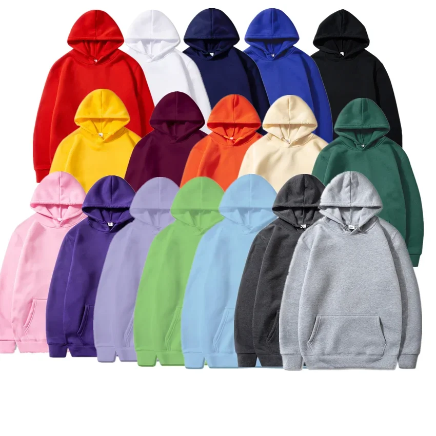 Outdoor Adventure Clothing - Sweats à capuche monochromes pour hommes