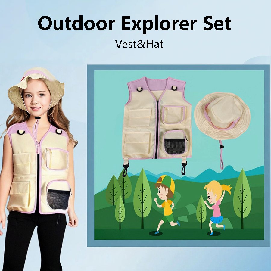 Outdoor Adventure Kids Party - Costume de cosplay Explorer GlaHat pour