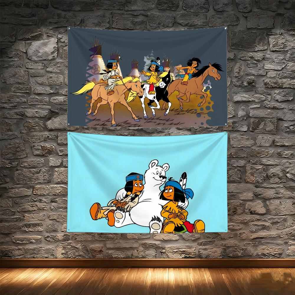 Outdoor Adventure Kids Party - Tapisserie à motifs créatifs Y-Yakari pour