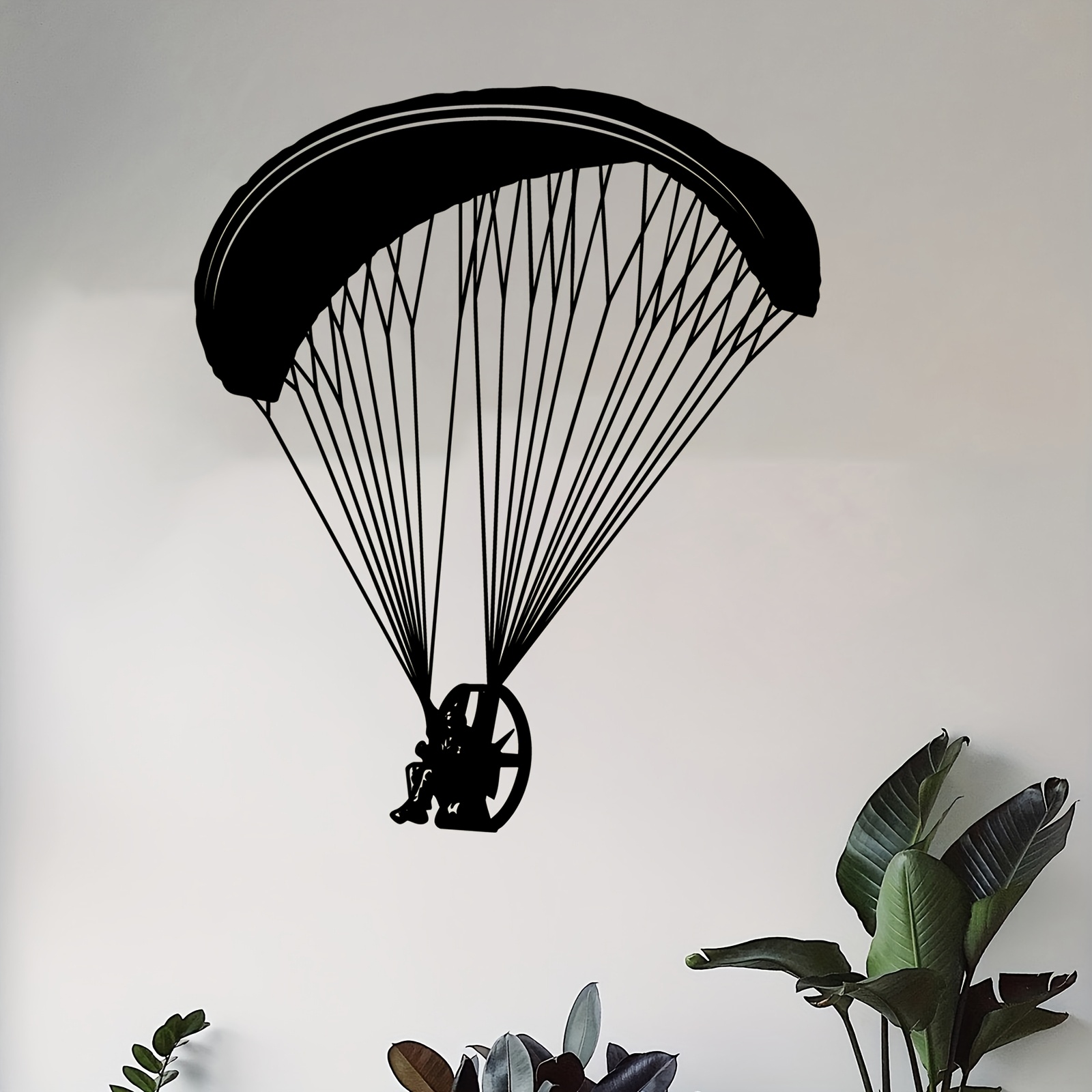 Outdoor Adventure Brands - Décoration Murale Métallique Parachutiste Aventure Vibrante