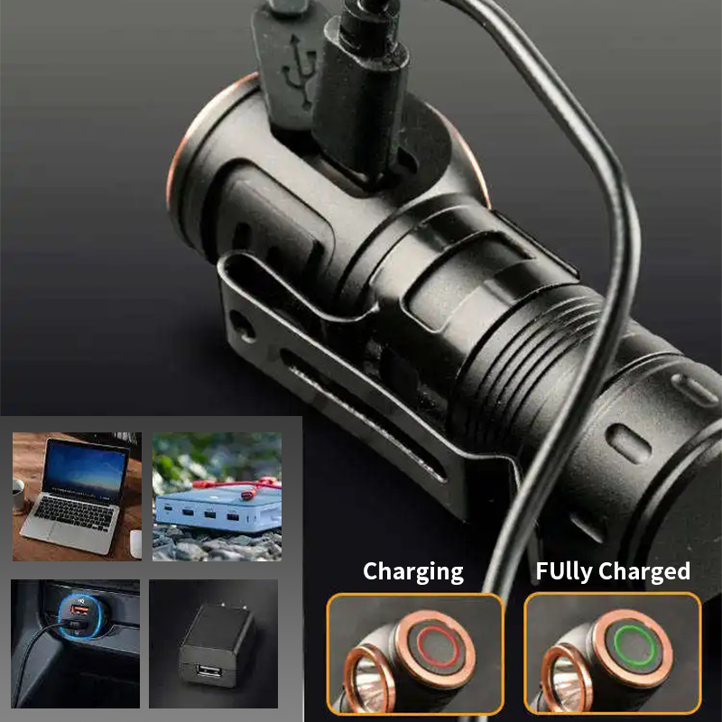 Lampe frontale de Camping rech - Headlamp Waterproof Rechargeable avis et prix