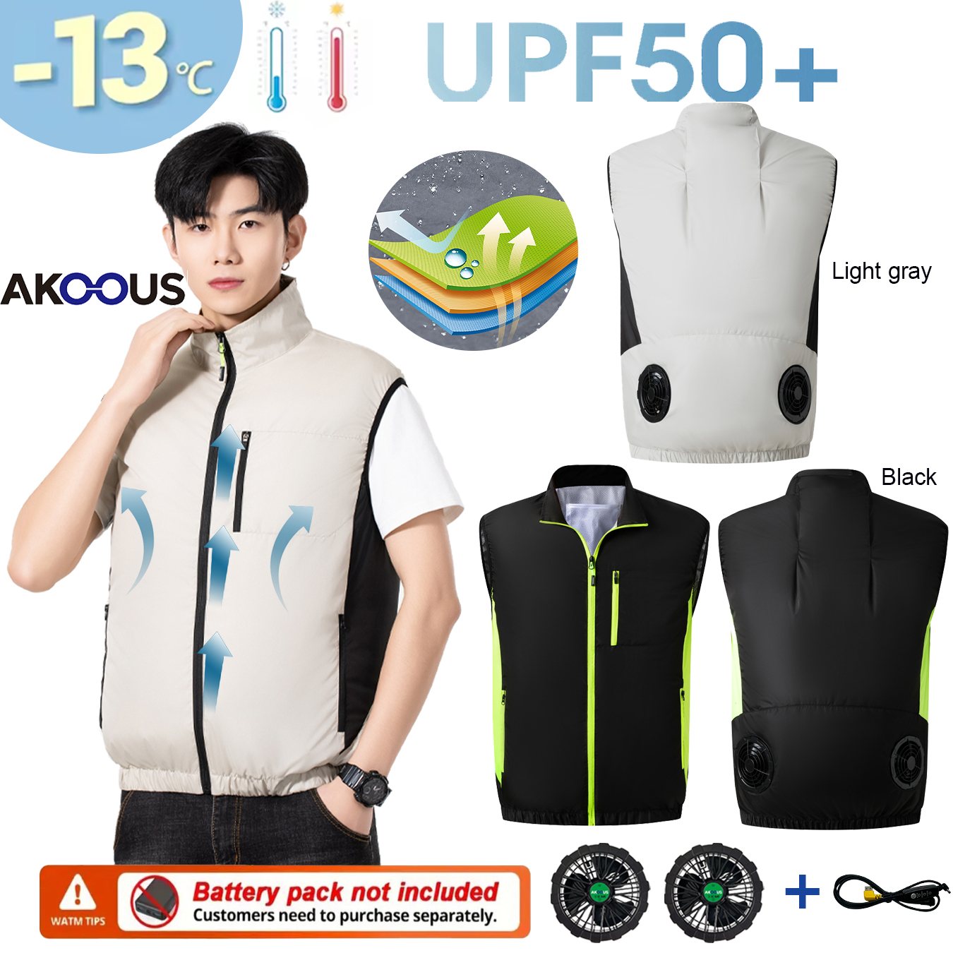 Veste rafraîchissante USB 12V  - Outdoor Adventure Clothing avis et prix