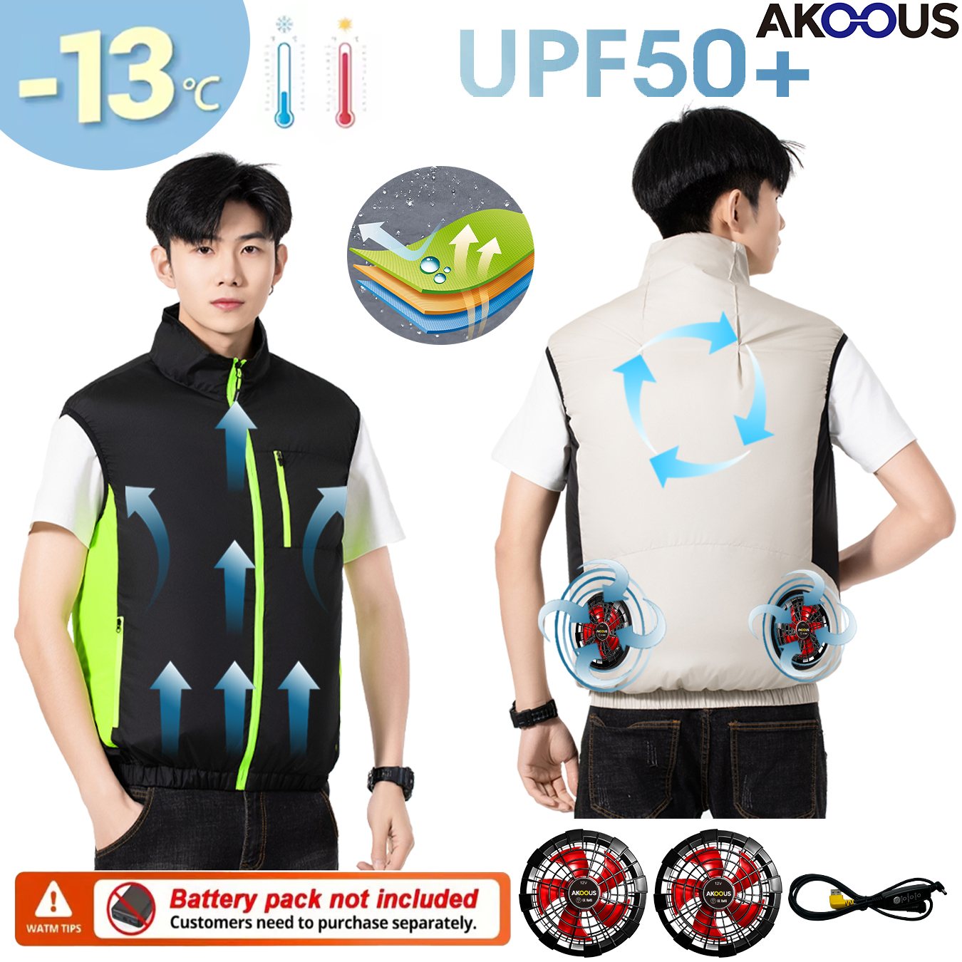 Veste rafraîchissante USB 12V  - Outdoor Adventure Clothing avis et prix